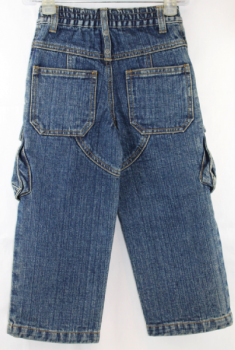 Esprit -   Weite Cargo-Jeans mit bequemem Gummizugbund hinten